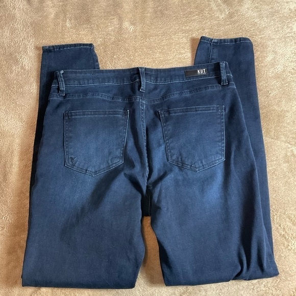 KUT Mia Toothpick Skinny Blue Jeans Dark Wash Sz 10 - Picture 3 of 5